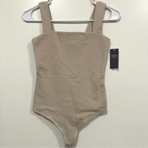 Abercrombie Double-Layered Seamless Fabric Squareneck Bodysuit